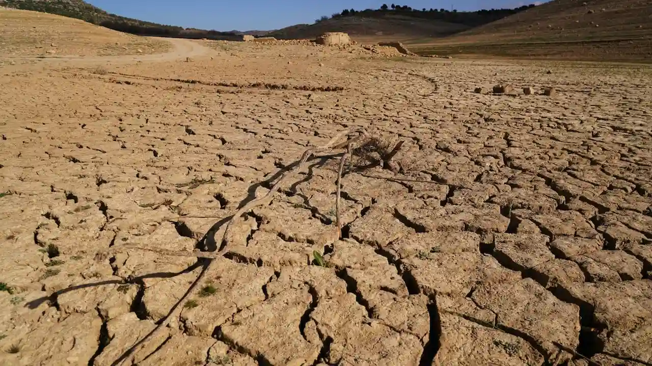 El extremo calor reduciría un 14% el PIB per cápita catalán hacia 2050. Restos de un antiguo pueblo han quedado al descubierto por las extrema sequía / Foto: EP