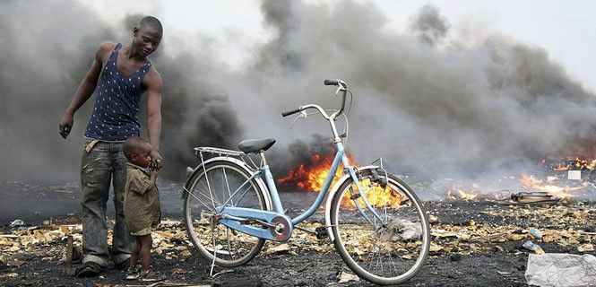 El vertedero de Agbogbloshie, a las afueras de la ciudad ghanesa de Accra / Foto: Blacksmith Institute