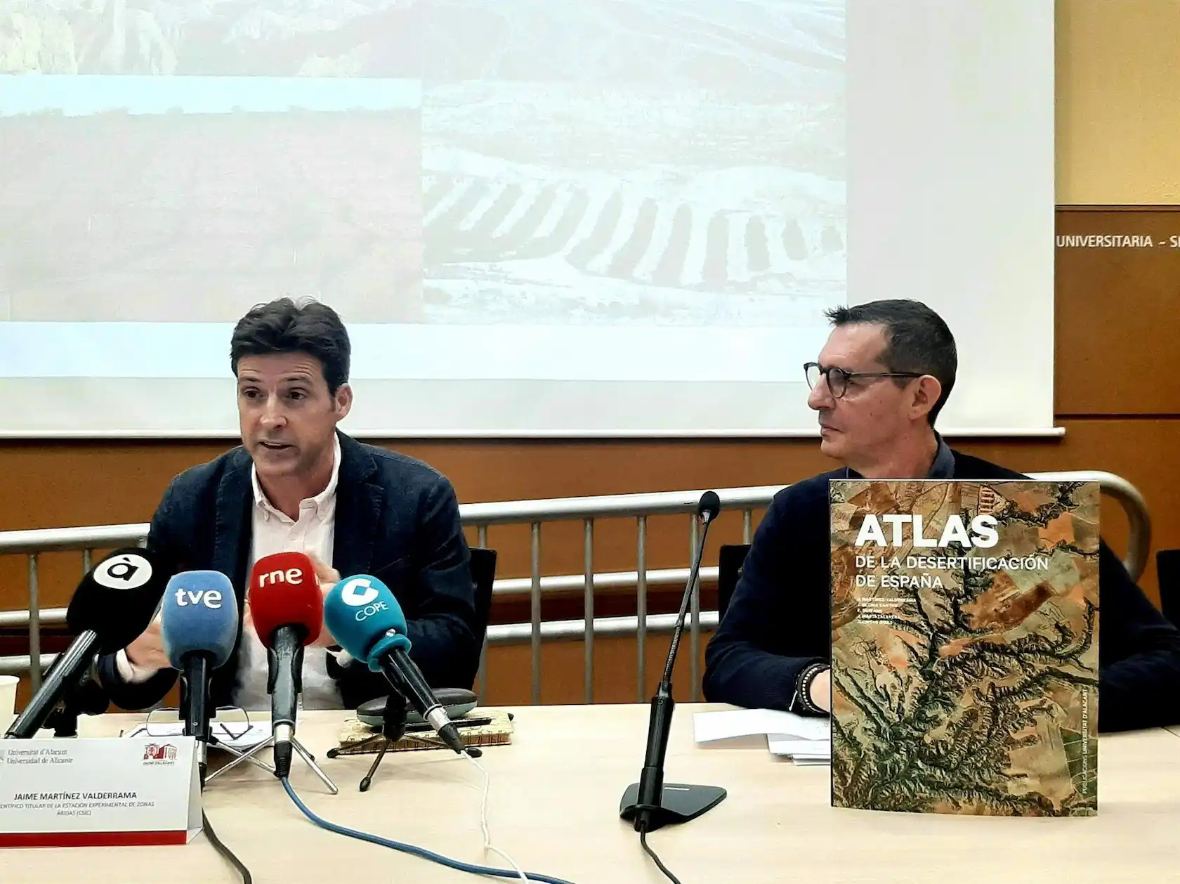 Acto de presentación del Atlas de Desertificación de España