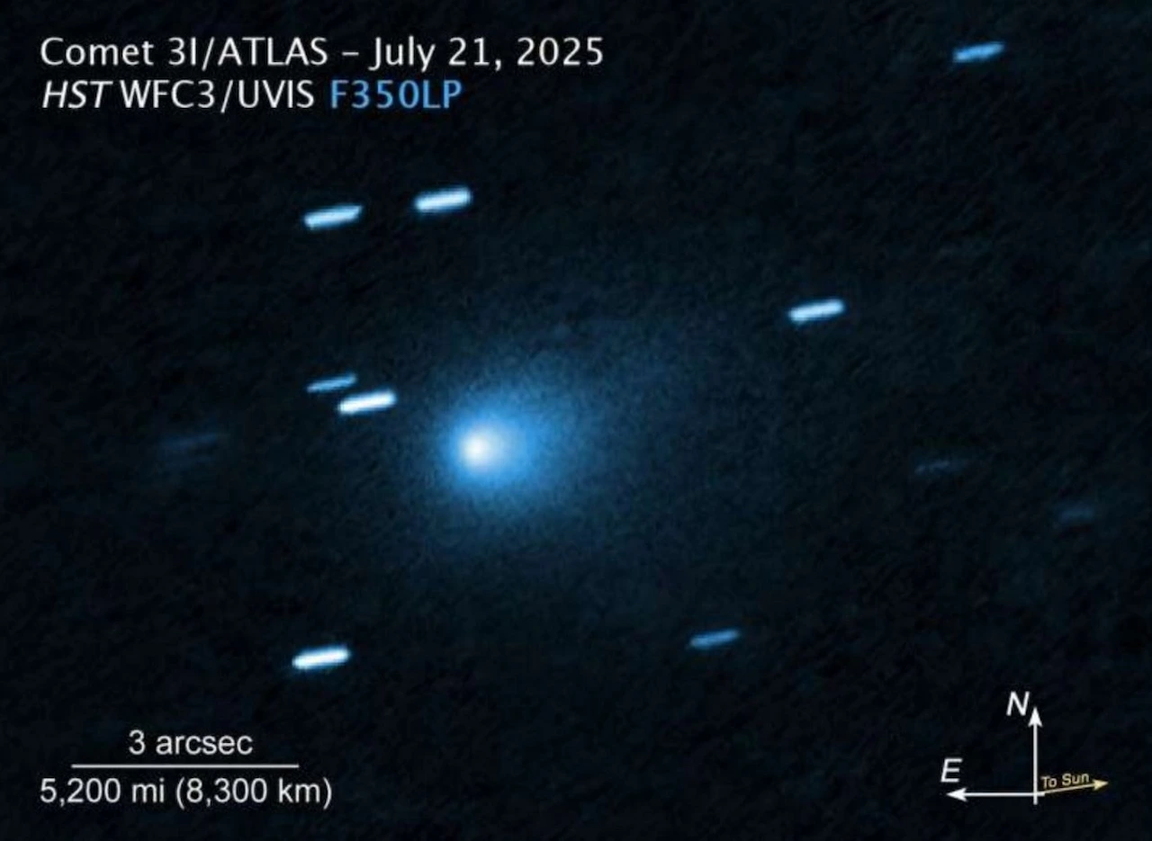 El cometa interestelar 3I/ATLAS / Imagen: NASA, ESA El cometa interestelar 3I/ATLAS / Imagen: NASA, ESA