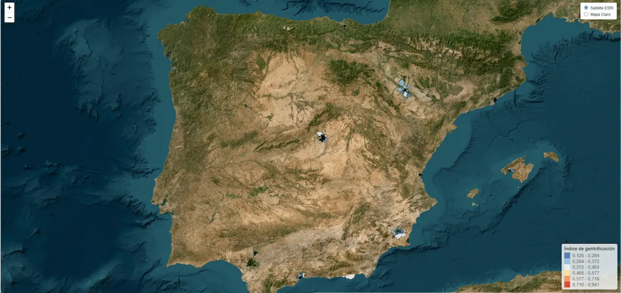 La gentrificacion. Mapa interactivo para cada ciudad / Foto: UAB La gentrificacion. Mapa interactivo para cada ciudad / Foto: UAB