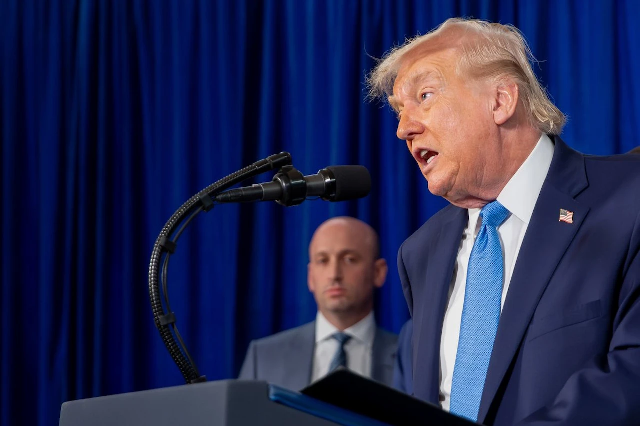El presidente de Estados Unidos, Donald Trump, durante la rueda de prensa en Mar a Lago, Palm Beach, el 3 de enero de 2026 / Foto: EP