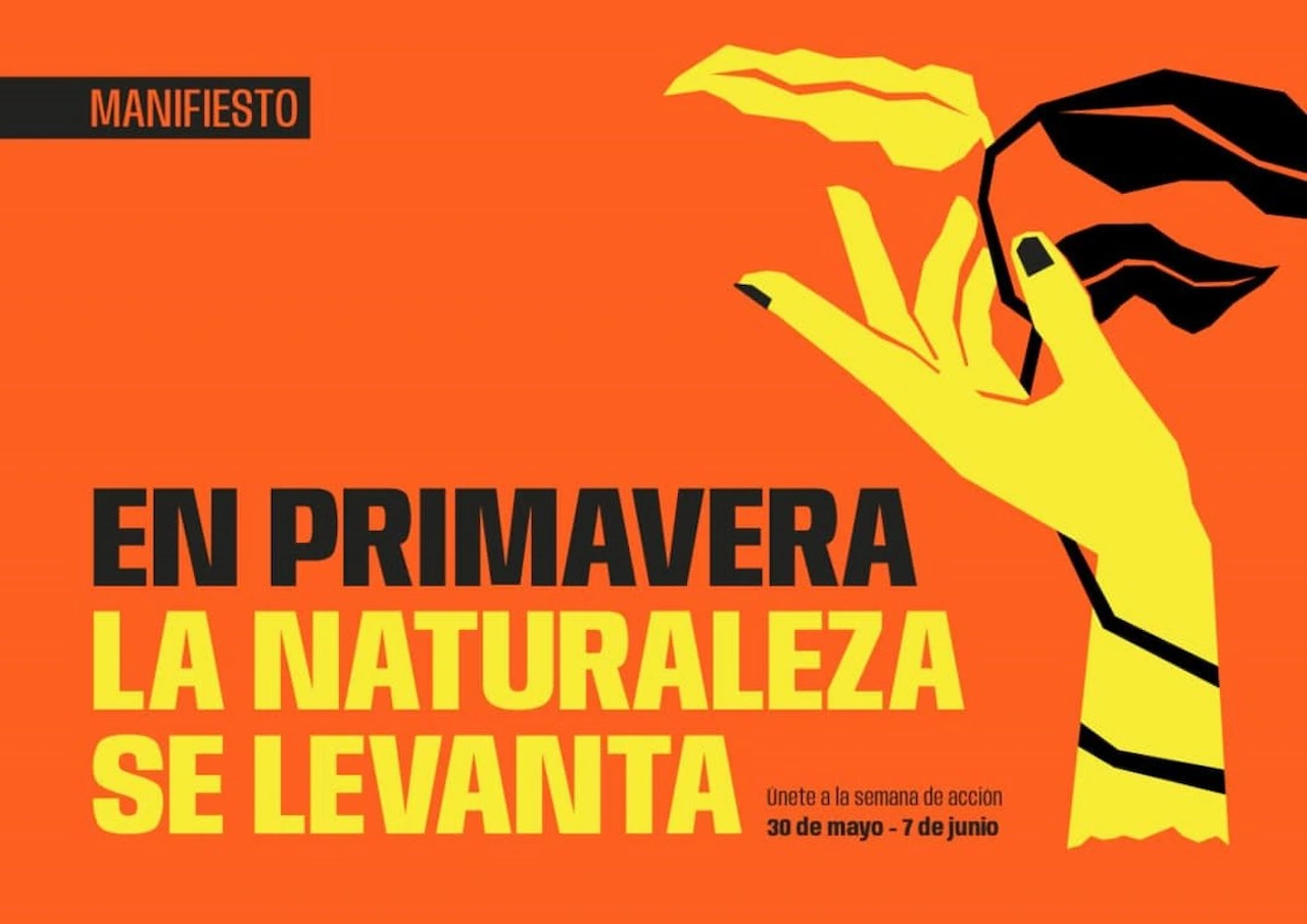 Manifesto 'Nos levantamos con la naturaleza' / Imagen: Ecologistas en Acción