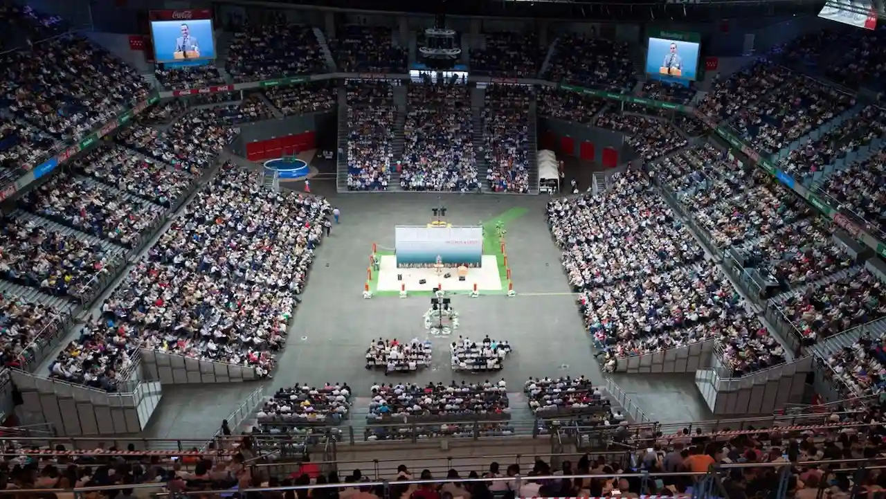 Asamblea de los Testigos de Jehová en Madrid durante un encuentro de fieles / Foto: EP