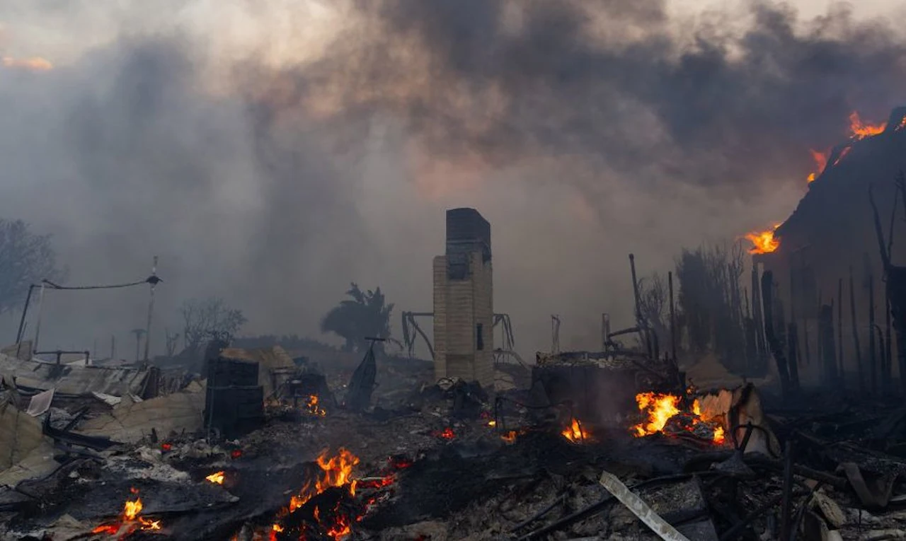 Incendio forestal en EE UU, en Los Ángeles (California), en enero de 2025 / Foto: EP