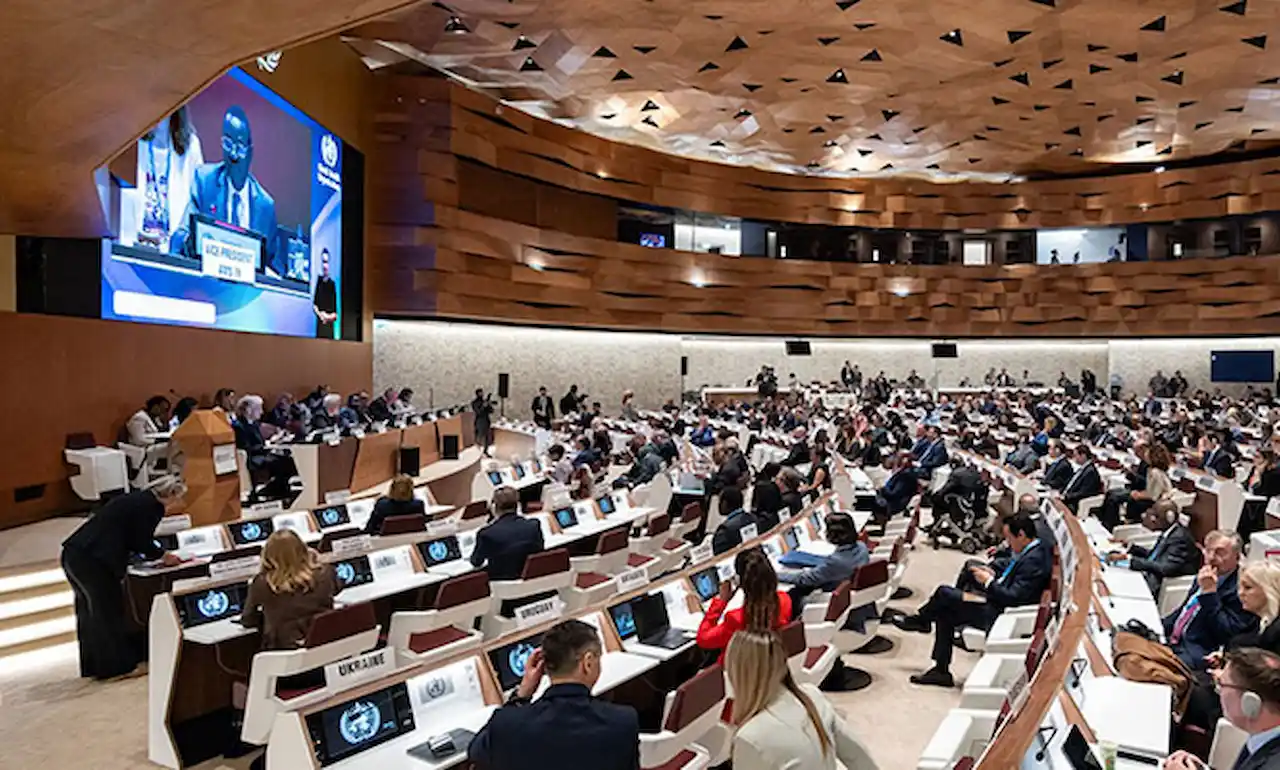 Advertencia de Salud por Derecho en la 79.ª Asamblea Mundial de la Salud 2026 / Foto: OMS