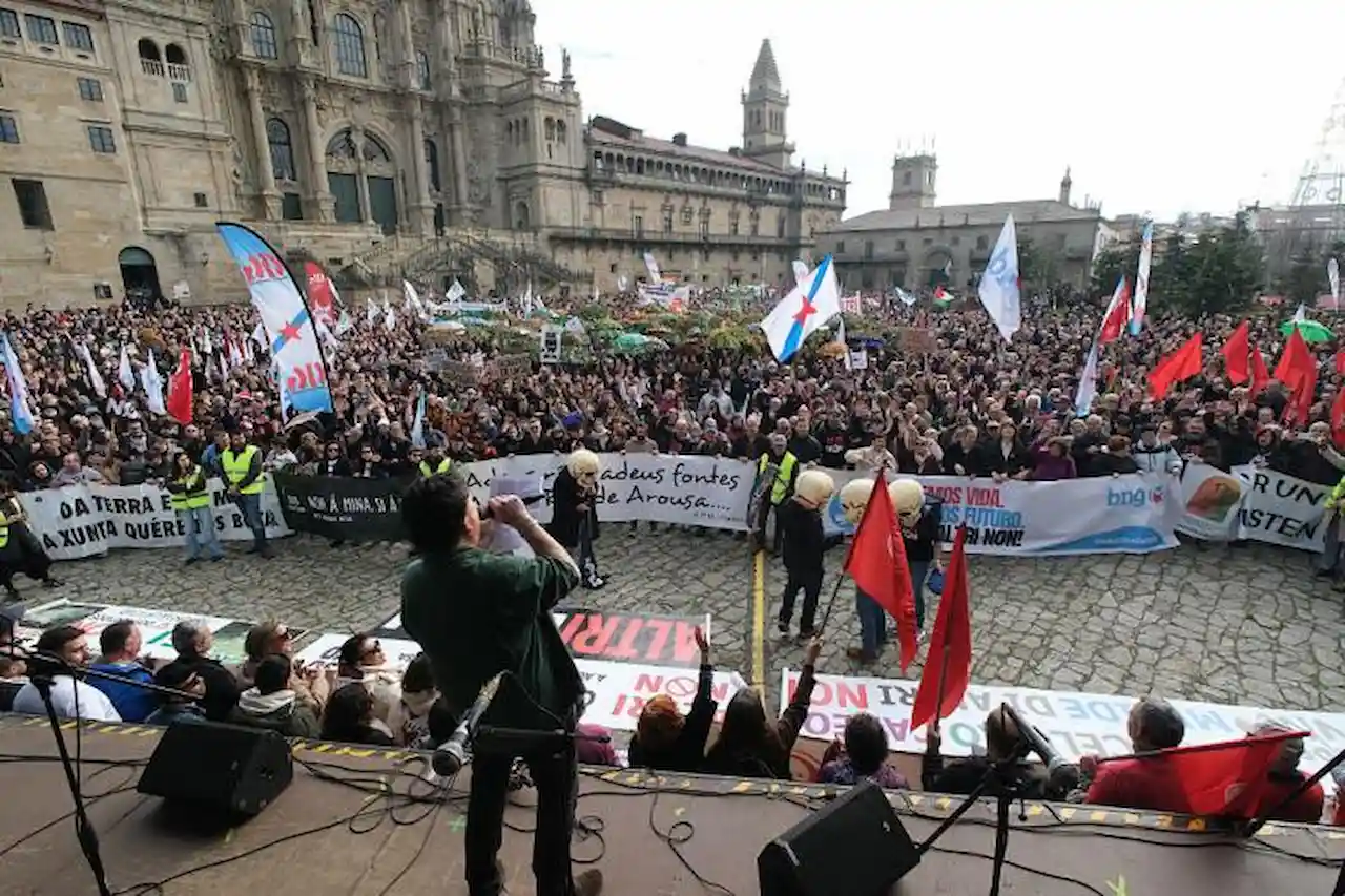 Una de las muchas protesta contra el proyecto de macrocelulosa de Altri / Foto: EP Una de las muchas protesta contra el proyecto de macrocelulosa de Altri / Foto: EP