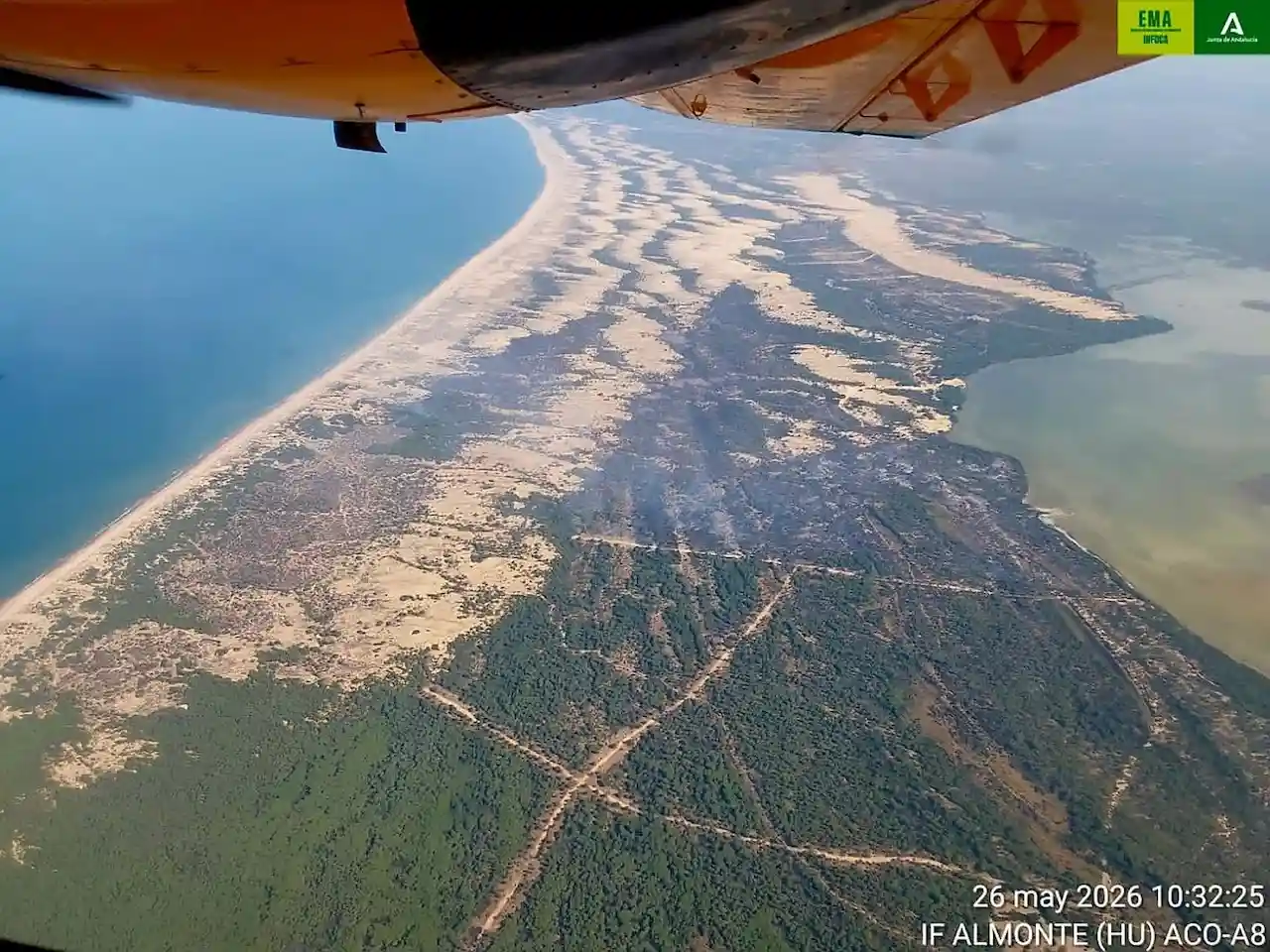Extinguido el incendio del Parque Nacional de Doñana / Foto: INFOCA