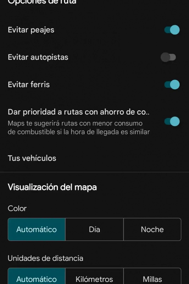 Modo ECO en Google Maps (Android)