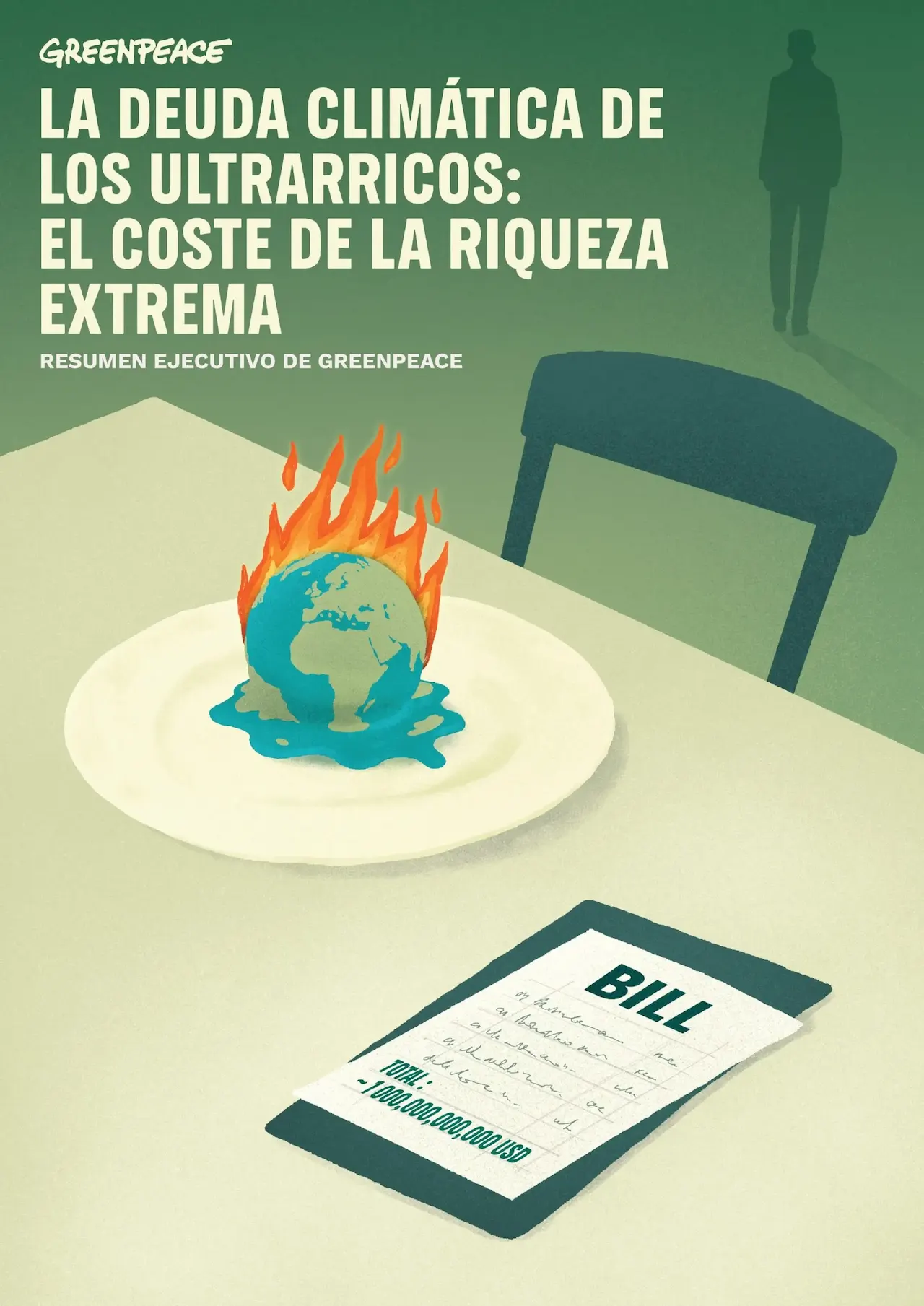 La deuda climática del 0,01% más rico del mundo / Imagen: Greenpeace La deuda climática del 0,01% más rico del mundo / Imagen: Greenpeace