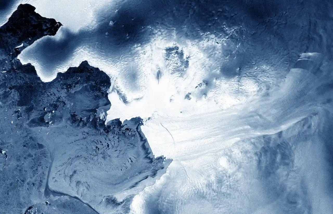 Pine Island es el mayor glaciar del casquete polar de Antártida Occidental / Foto: ESA