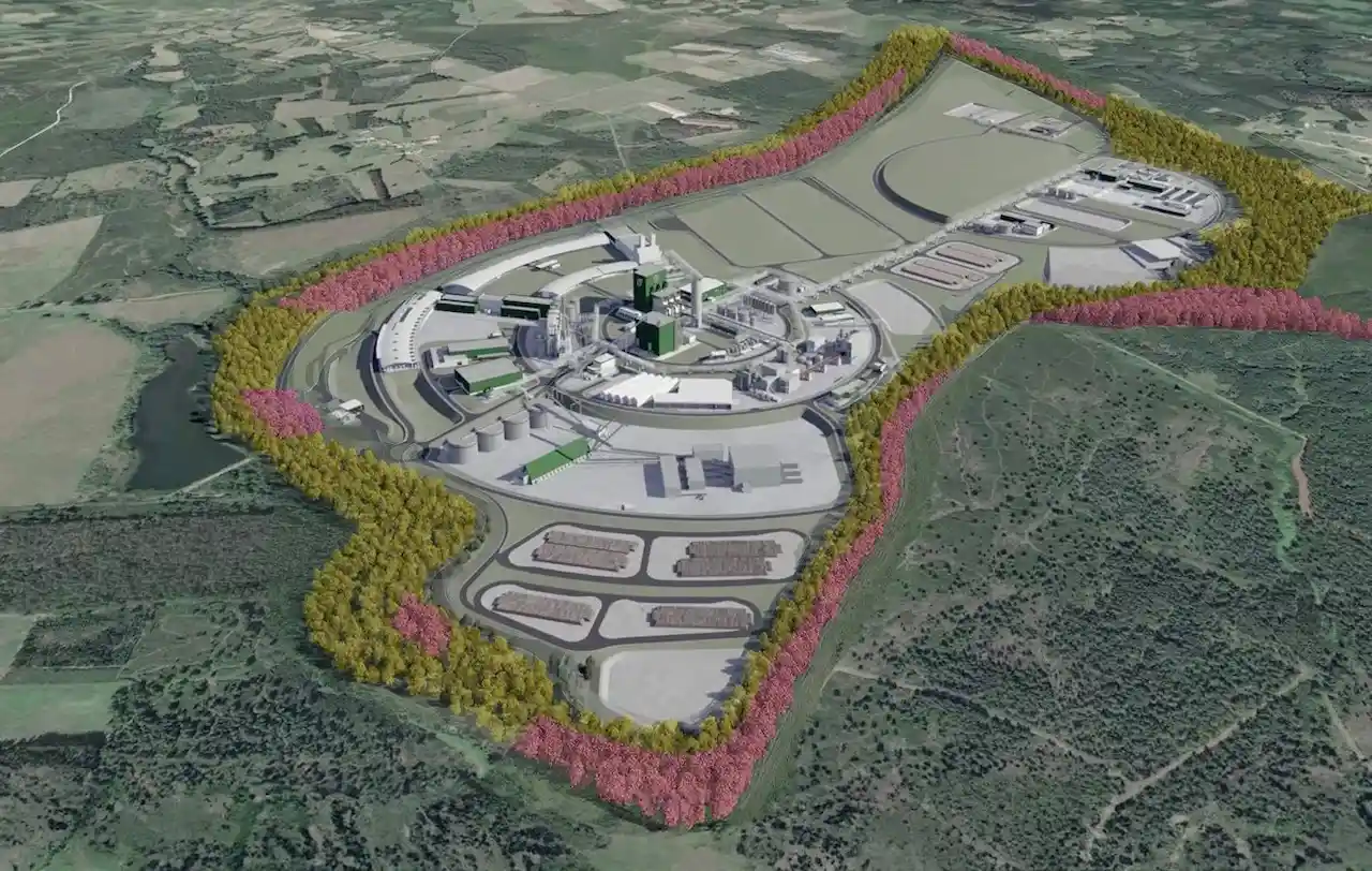 El Megaproyecto 'Gama', que planea Altri para Palas de Rei (Lugo) / Imagen: EP