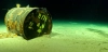 Uno de los más de un millar de bidones radiactivos deteriorados depositados en la Fosa Atlántica / Foto: CNRS