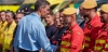Pedro Sánchez saluda a los efectivos desplegados en el incendio de Los Gallardos, en Almería / Foto: EP Pedro Sánchez saluda a los efectivos desplegados en el incendio de Los Gallardos, en Almería / Foto: EP