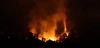 Vista nocturna del incendio, a 25 de julio de 2026, en San Martín de Valdeiglesias, Madrid (España)