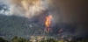 Un helicóptero trata de apagar el fuego, cerca de El Castañar de El Tiemblo, a 24 de julio de 2026, en El Tiemblo, Ávila, Castilla y León (España) / Foto: EP