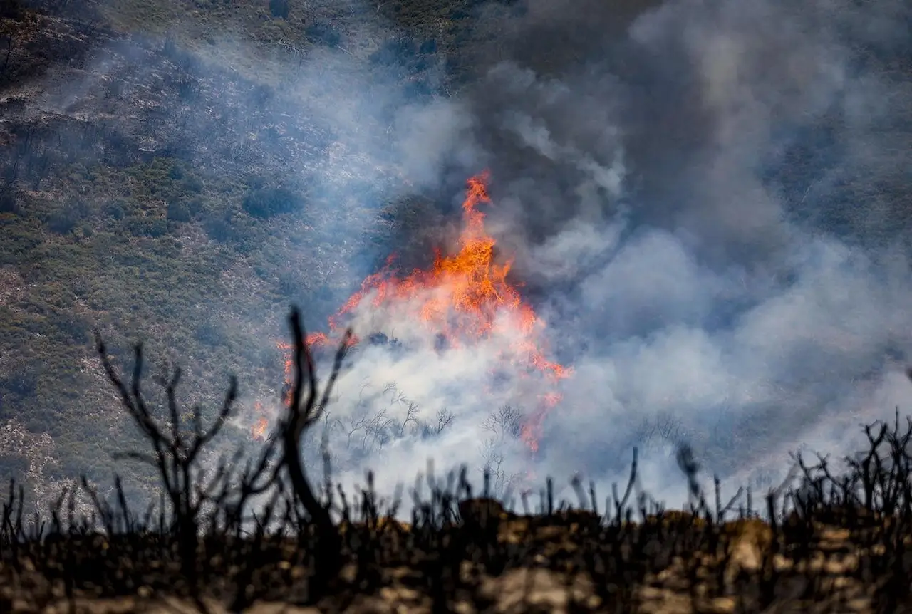 Humo de uno de los incendios forestales en Bejís en la Comunidad Valenciana en 2022 / Foto: Archivo - EP