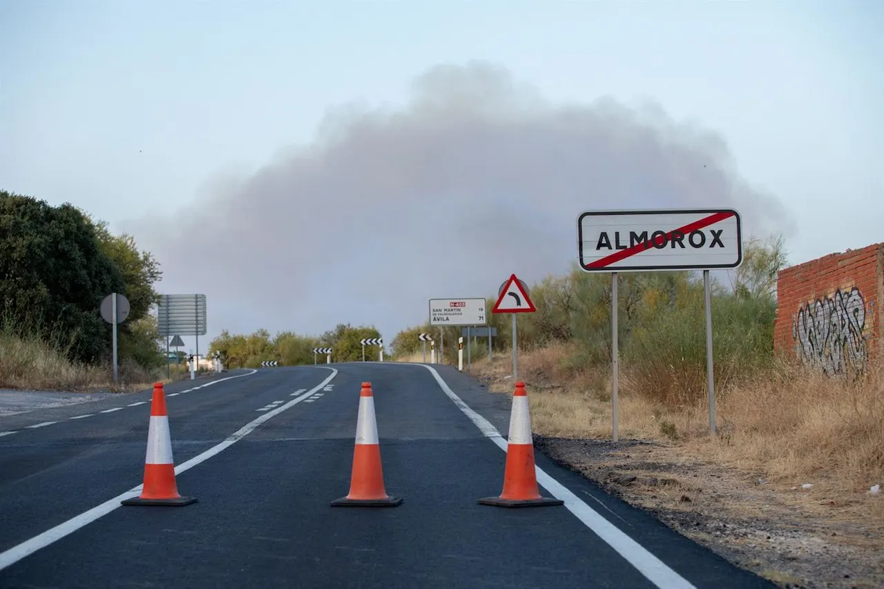 Los dos detenidos por el incendio de en Almorox, Toledo, en libertad provisional / Foto: EP