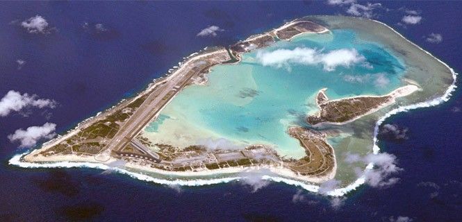 Vista aérea de la Isla Wake, situada en el Pacífico Norte / Foto: US Air Force