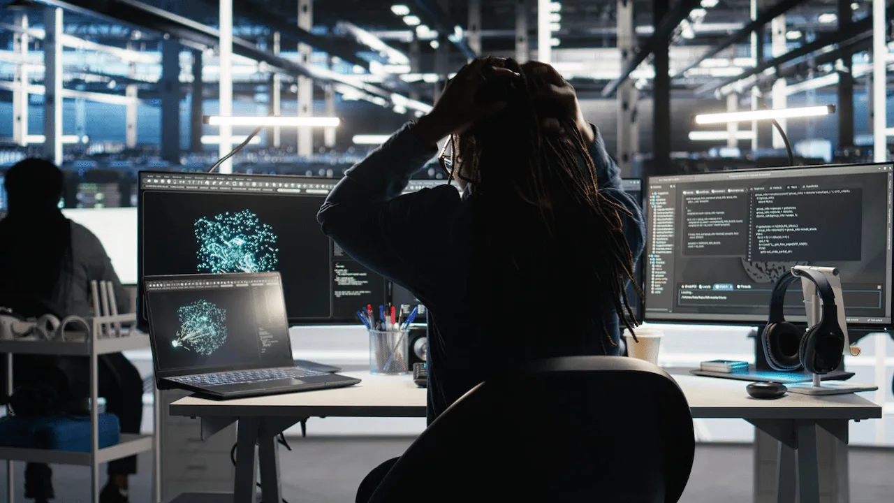Centro de datos de inteligencia artificial, un sector cuya creciente deuda ha disparado las alertas en EE UU / Foto: FP