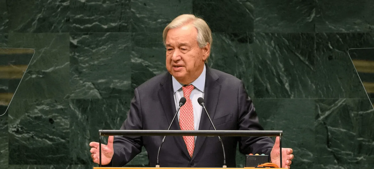 El Secretario General António Guterres interviene en la apertura del Debate General del 81º período de sesiones de la Asamblea General de las ONU / Foto: ONU