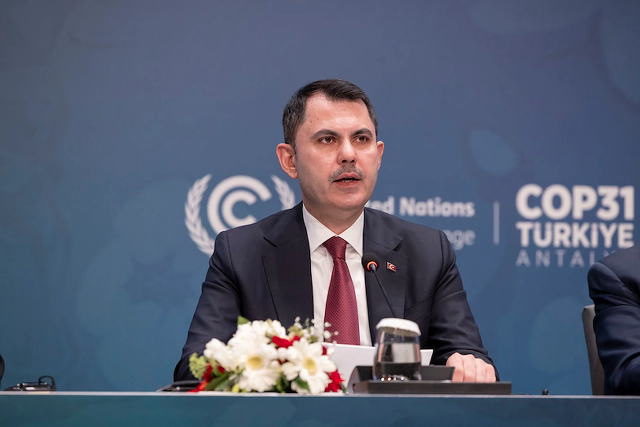 El ministro de Medioambiente y Urbanismo de Turquía y Presidente de la próxima Cumbre del Clima (COP31), Murat Kurum / Foto: UN - EP El ministro de Medioambiente y Urbanismo de Turquía y Presidente de la próxima Cumbre del Clima (COP31), Murat Kurum / Foto: UN - EP