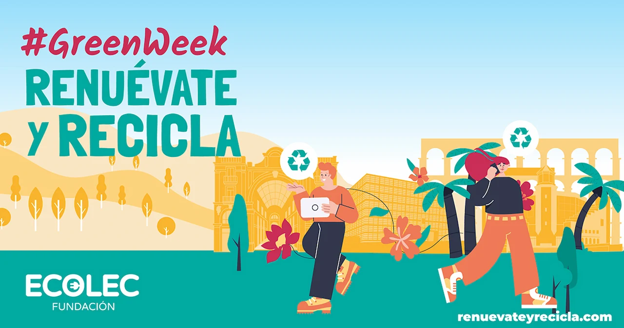 La décima edición de la #GreenWeek está dedicada a los residuos electrónicos / Imagen: Ecolec