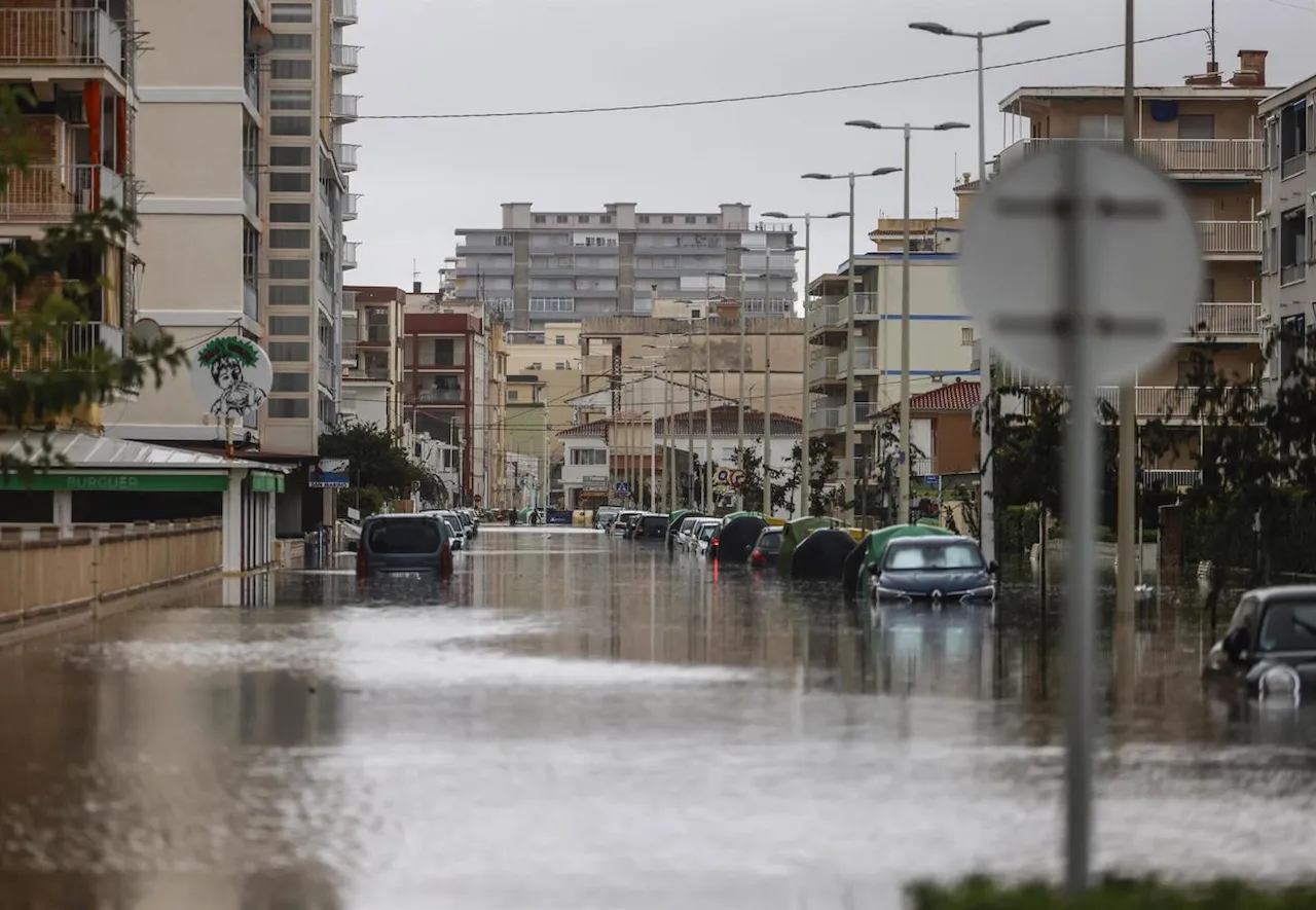 Una zona inundada, a 19 de octubre de 2026, en Guardamar de la Safor, Valencia / Foto: EP Una zona inundada, a 19 de octubre de 2026, en Guardamar de la Safor, Valencia / Foto: EP