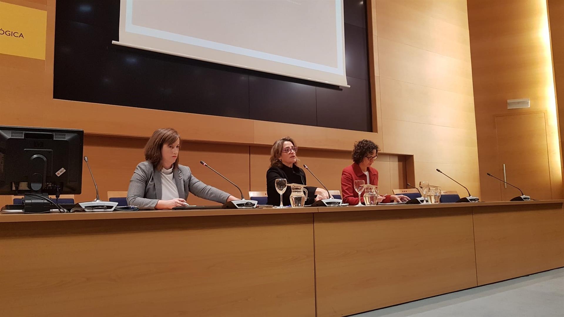 La ministra Teresa Ribera compareciendo ante los medios para presentar la cumbre / Foto: EP