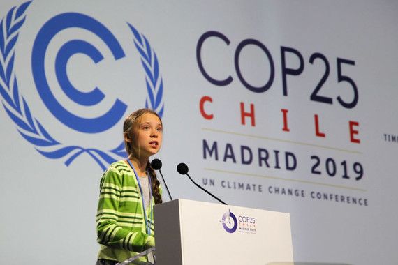 Greta Thunberg durante su intervención en el plenario de la COP25 / Foto: UN Climate Change