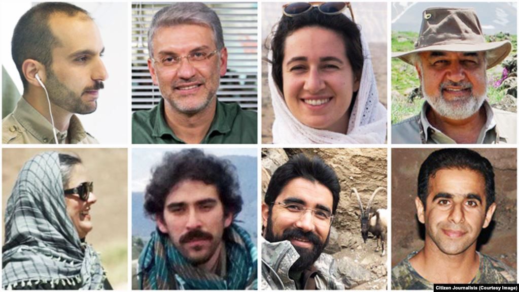 Los ocho activistas medioambientales condenados / Fotos: Amnistía Internacional