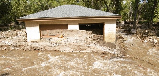 La ciudad de Boulder, Colorado, durante las inundaciones de setiembre de 2013 / Foto: Anna M. - Weaver-Demotix-Corbis
