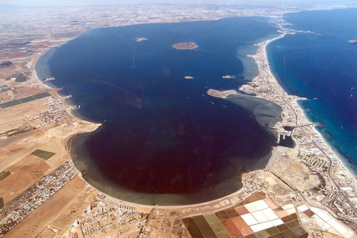 Vista aérea del Mar Menor / Foto: Ayuntamiento de Cartagena