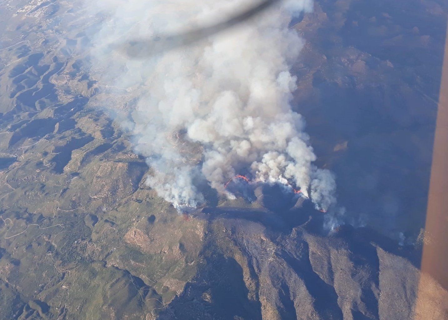 Incendio en Sierra Cabrera, entre Turre y Mojácar, Almería / Foto: EP