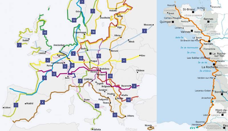 La ruta recorre el oeste francés / Imágenes: EuroVélo