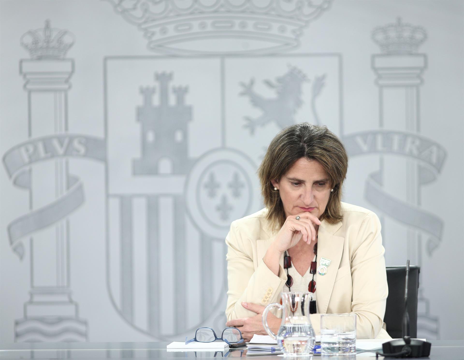 La vicepresidenta cuarta y ministra para la Transición Ecológica y Reto Demográfico, Teresa Ribera / Foto: EP