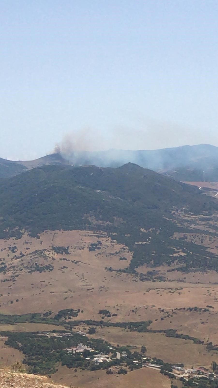 Imagen del iIncendio forestal en Tarifa / Foto: INFOCA