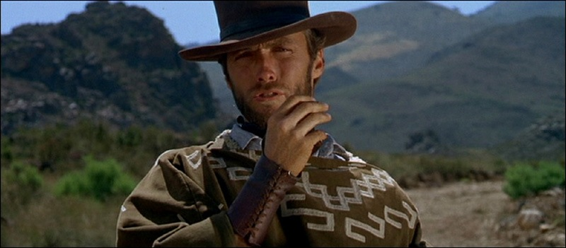 Clint Eastwood en el papel de 'Hombre sin nombre' para la 'Trilogía del dólar' de Sergio Leone. COVID-19 / Imagen: The Conversation