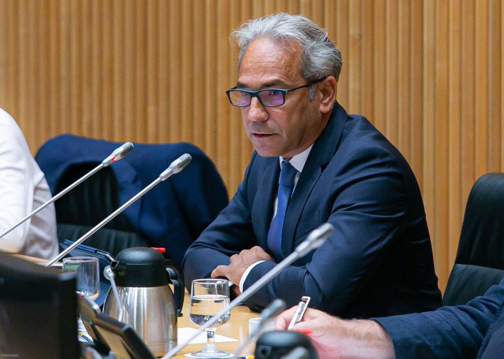 El presidente del Grupo Español para el Crecimiento Verde, y director de Sostenibilidad de Ferrovial, en su comparecencia ante el Congreso / Foto: EP