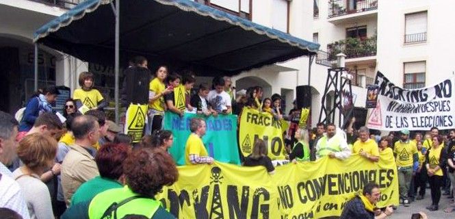 Manifestación contra la fractura hidráulica en la comarca de Las Merindades (Burgos) / Foto: Fractura Hidráulica No