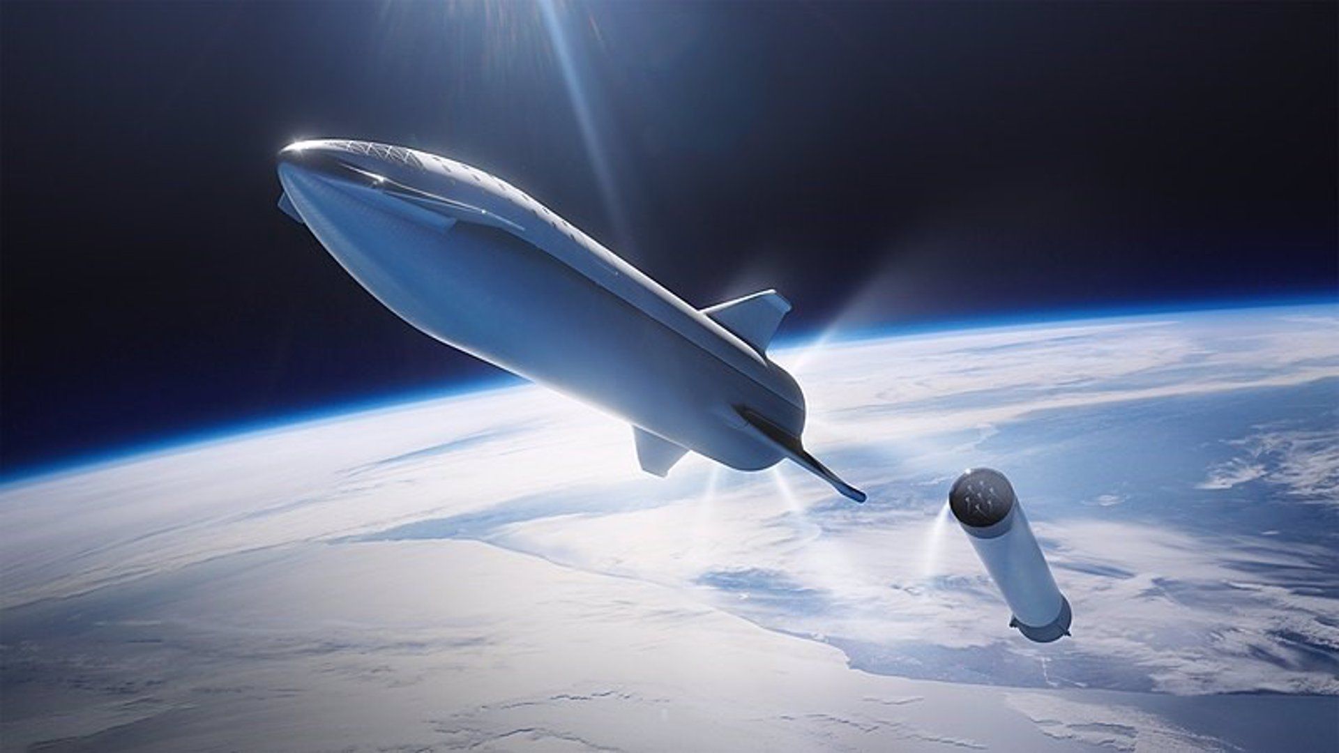 Concepto de nave Starship, para la Space X / Imagen: EP
