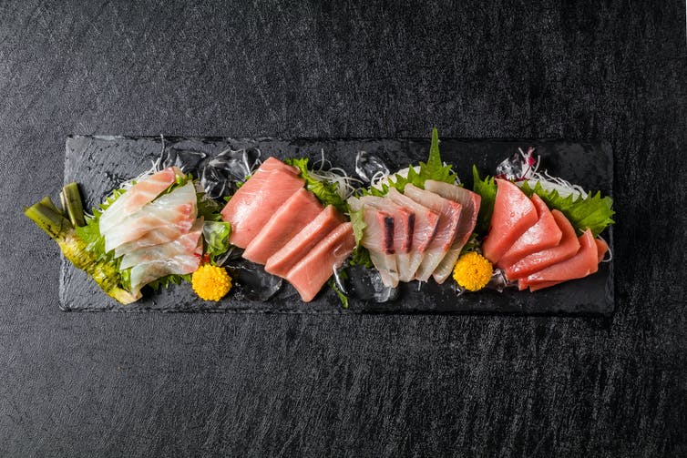 Los bancos de peces utilizados para preparar sushi tienen menos ejemplares / Foto: The Conversation Los bancos de peces utilizados para preparar sushi tienen menos ejemplares / Foto: The Conversation