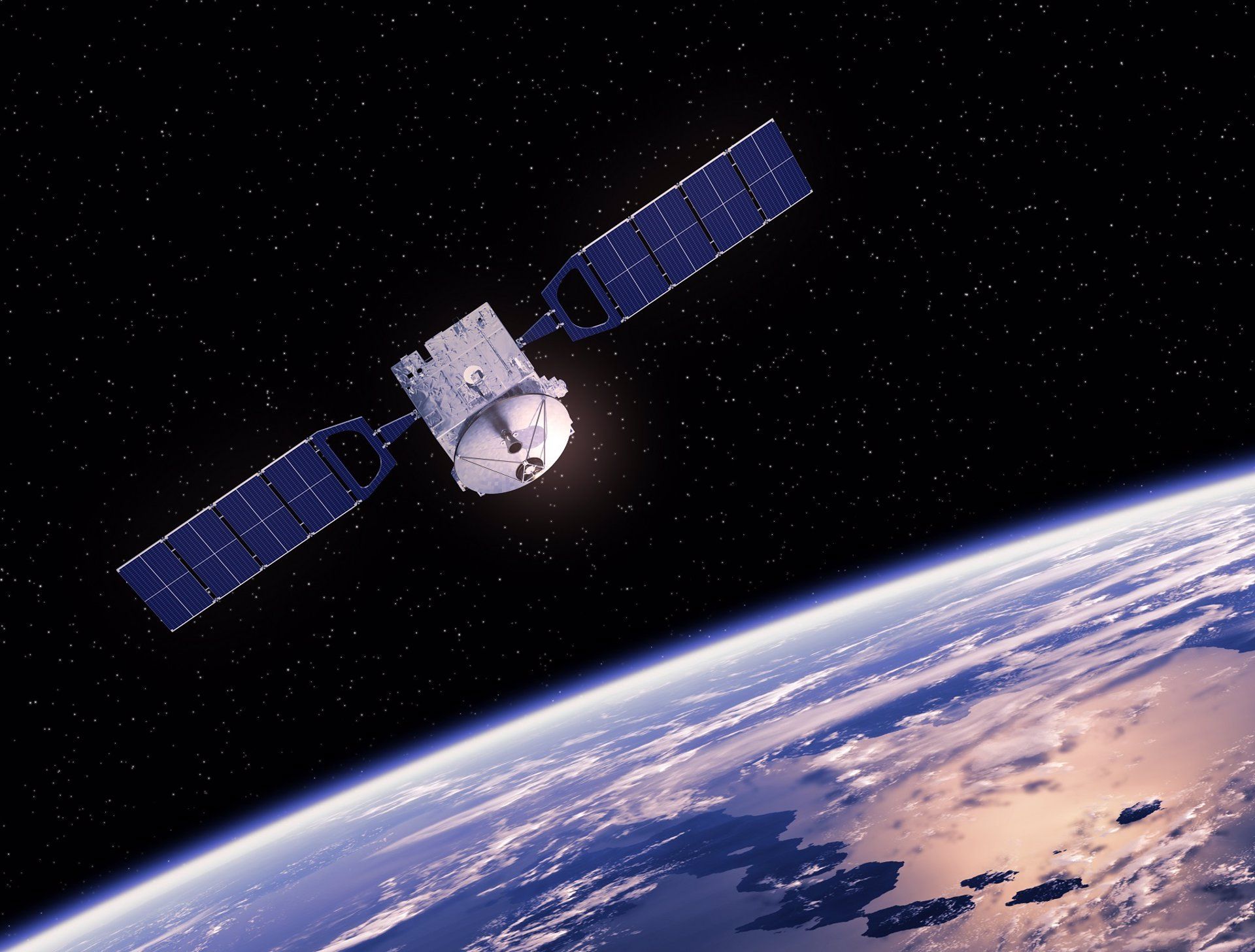 Satélite en la órbita terrestre. El Govern aprueba el anteproyecto de ley que creará la Agencia Espacial de Cataluña / Imagen: EP