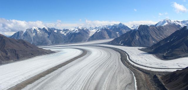 Vistas del glaciar Kaskawulsh, dentro del Parque Nacional Kluane, en Canadá / Foto: Brigachtal - Pixabay 