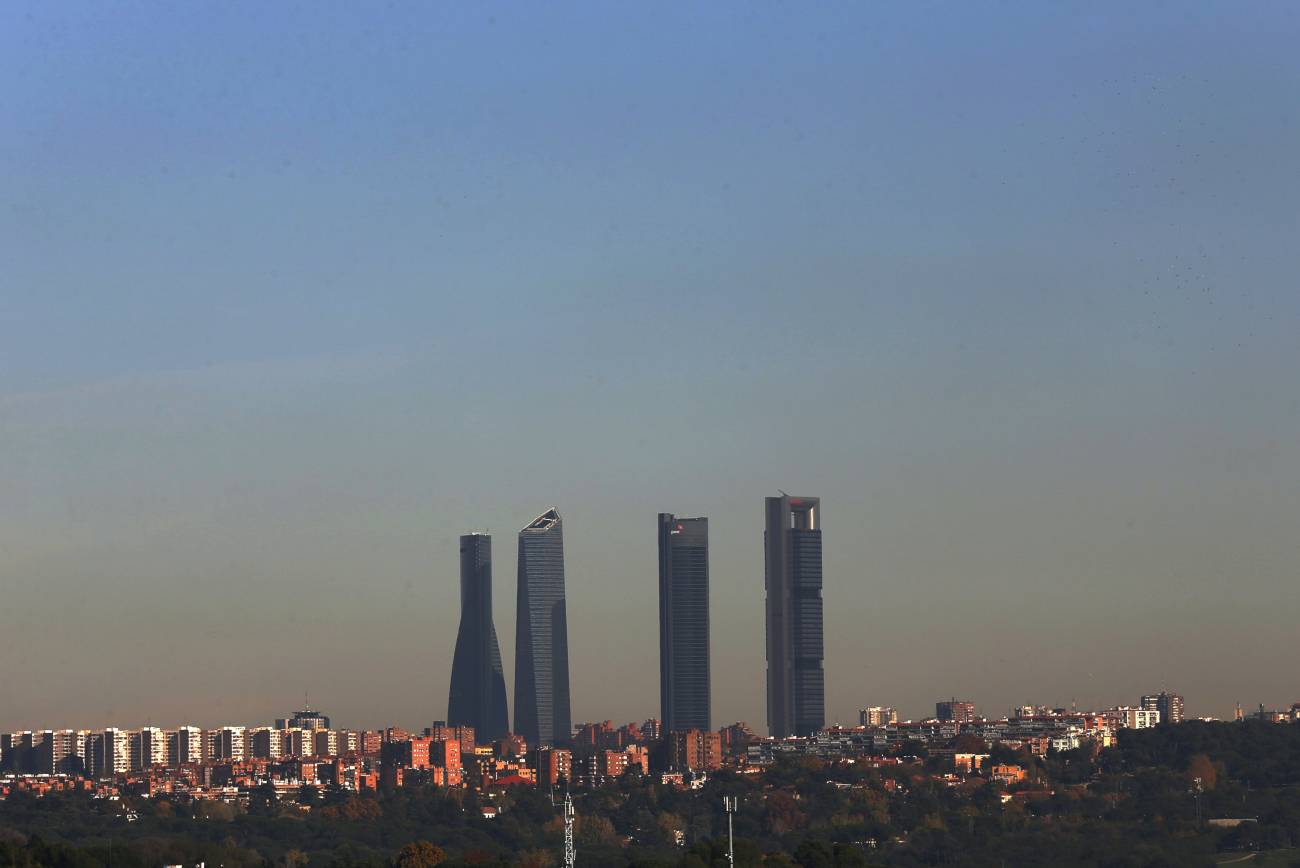 Vistas de las contaminación en el cielo de Madrid / Foto: SINC