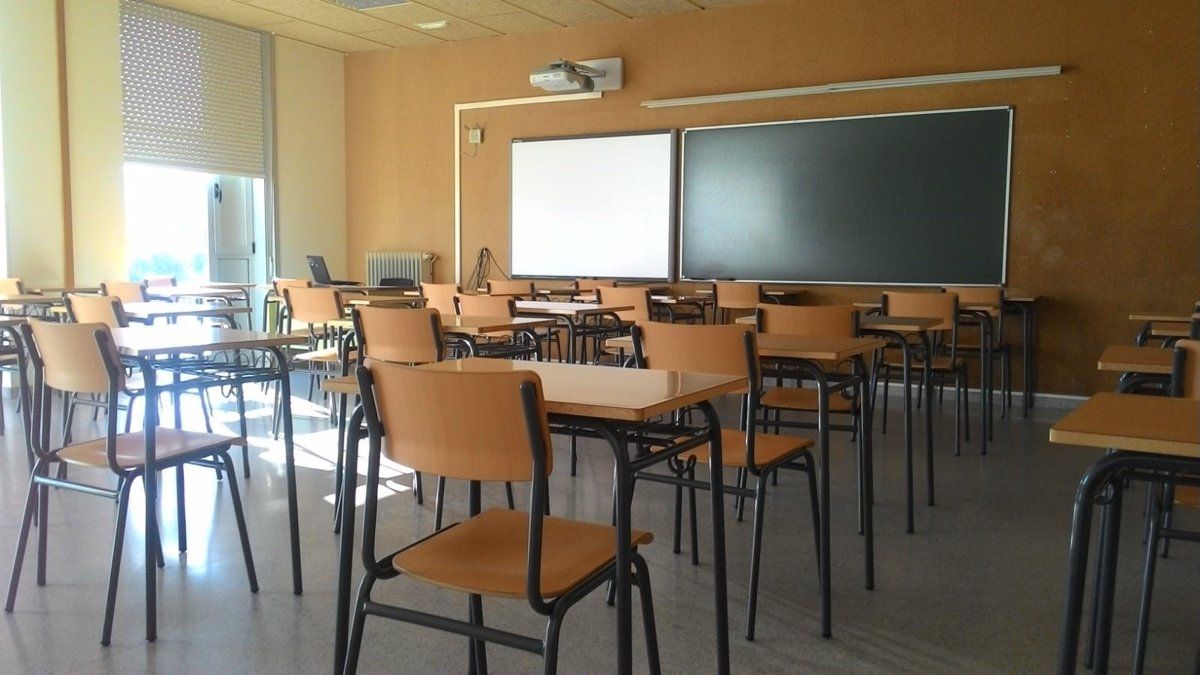 Aula en la que normalmente acueden niñas y niños para recibir clases / Foto: EP