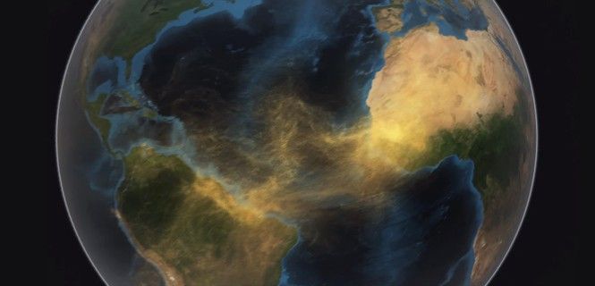 Las imágenes tomadas por el satélite Calipso revelan el enorme flujo en la atmósfera / Imagen: NASA Goddard