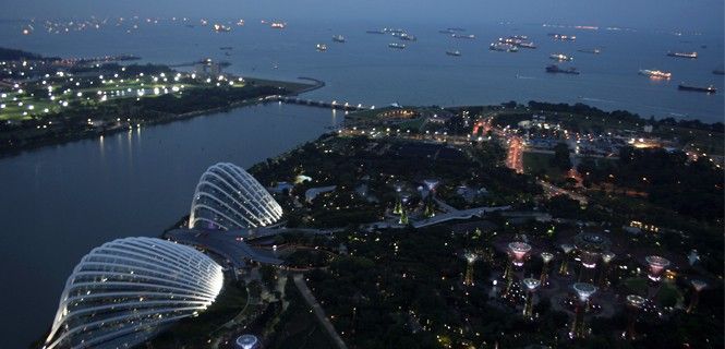 Los Jardines de la Bahía se sitúan en la línea de costa, al lado del imponente Marina Bay Sands / Foto: A. G. P.