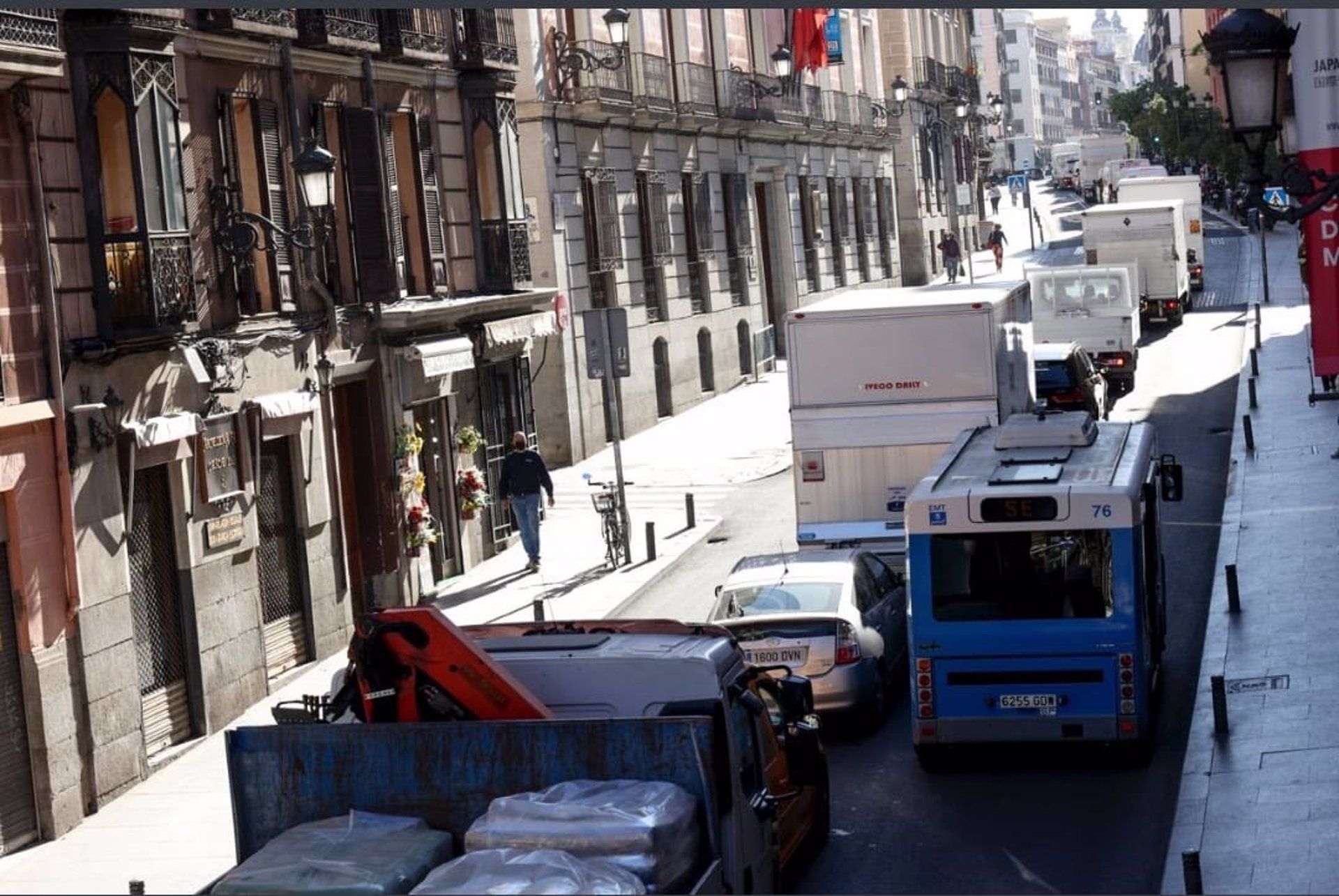 Estado de la calle Mayor tras la anulación de Madrid Central / Foto: EP