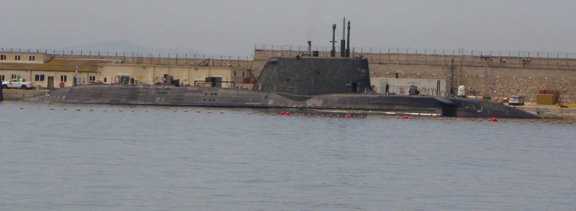 El submarino nuclear 'HMS Artful' en Gibraltar  / Foto: EP